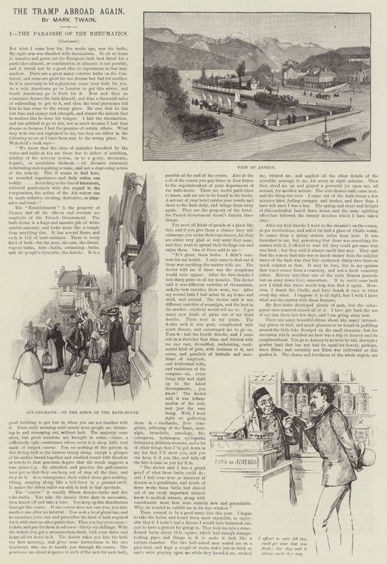 The Tramp Abroad Again, av Mark Twain av Amedee Forestier