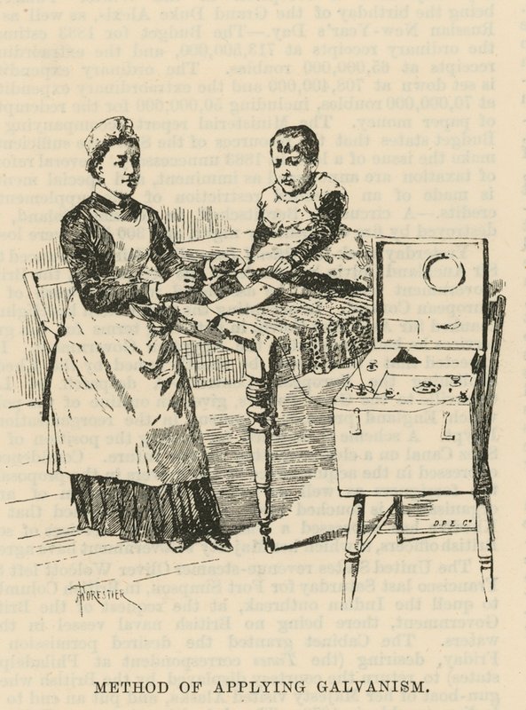 West End Hospital for Paralysis and Epilepsy, Welbeck Street, London: Metode for å bruke galvanisme av Amedee Forestier