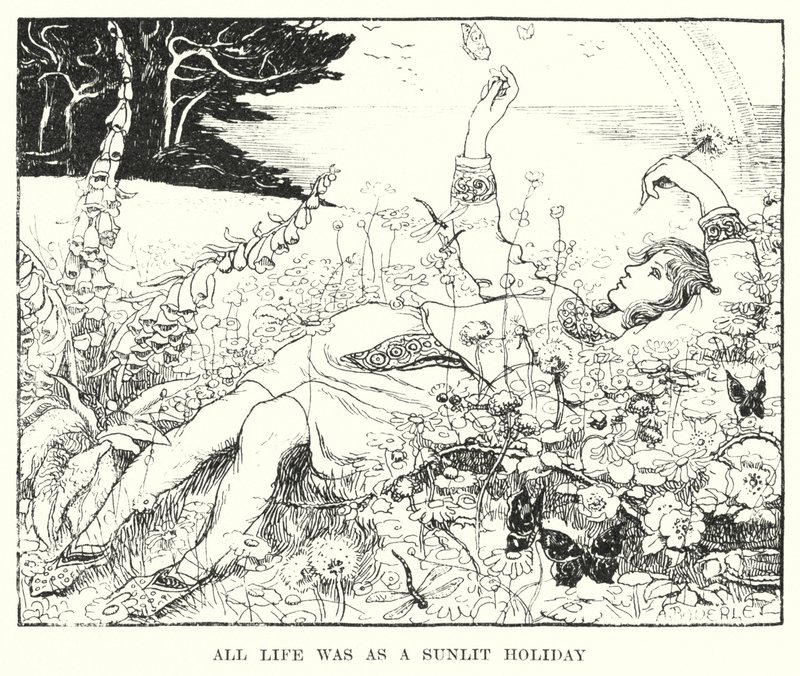 Alt liv var som en solbelyst ferie (gravering) av Amelia M. (attr.to) Bowerley or Bauerle