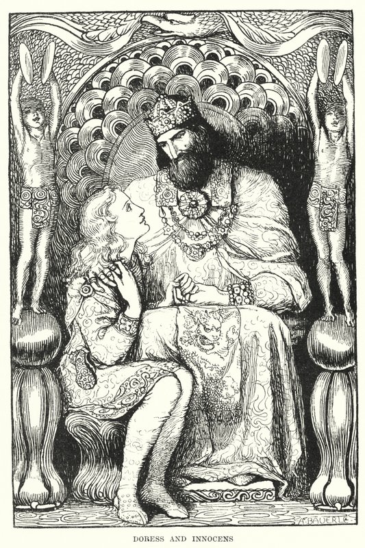 Doress and Innocens (gravering) av Amelia M. (attr.to) Bowerley or Bauerle