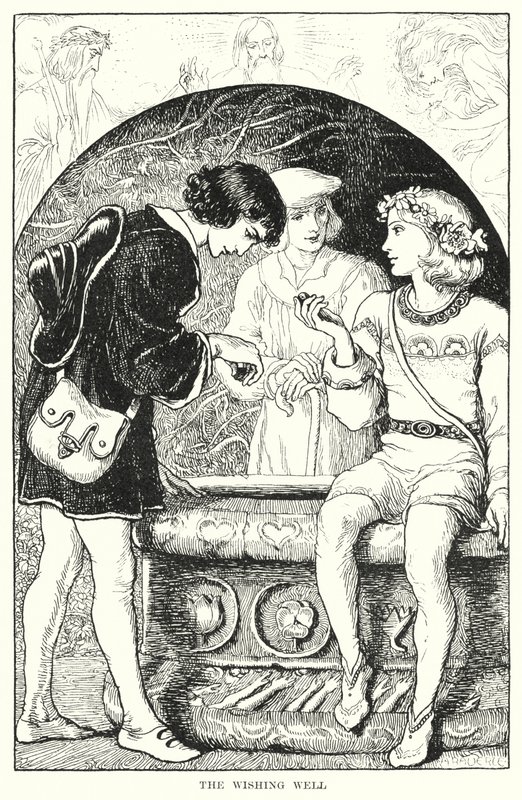 Ønskebrønnen (gravering) av Amelia M. (attr.to) Bowerley or Bauerle