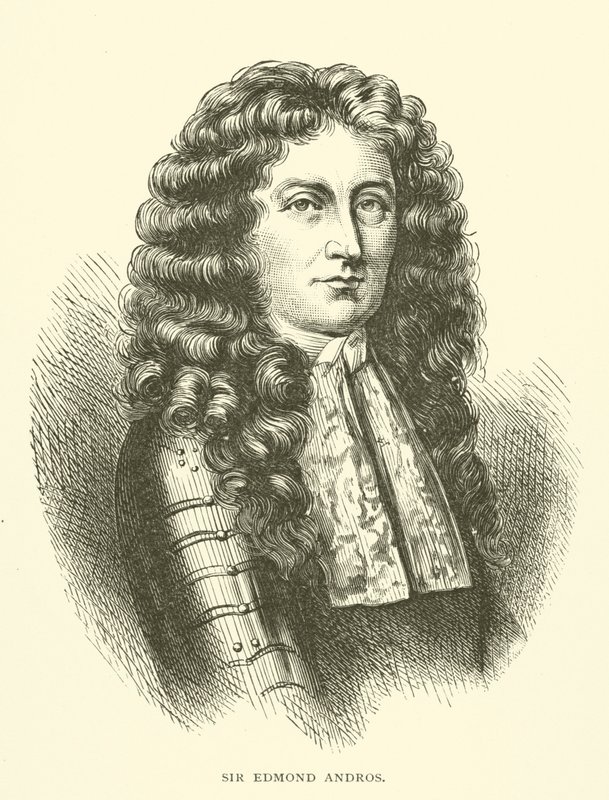 Sir Edmund Andros, engelsk koloniguvernør i Nord-Amerika av American School