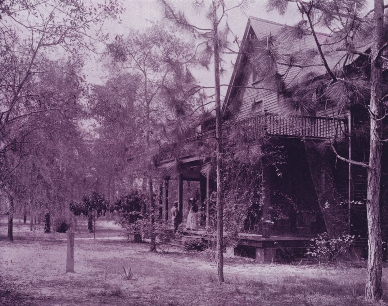 Et hjem i nyansene av Southern Pines, Florida (s/hvitt bilde) av American Photographer (after)