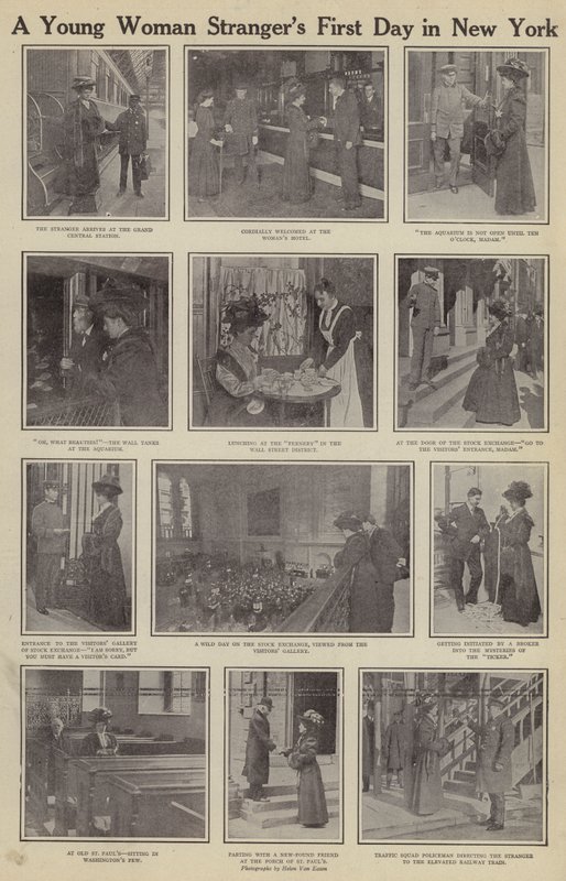 En fremmed kvinnes første dag i New York (s/hvitt bilde) av American Photographer (after)