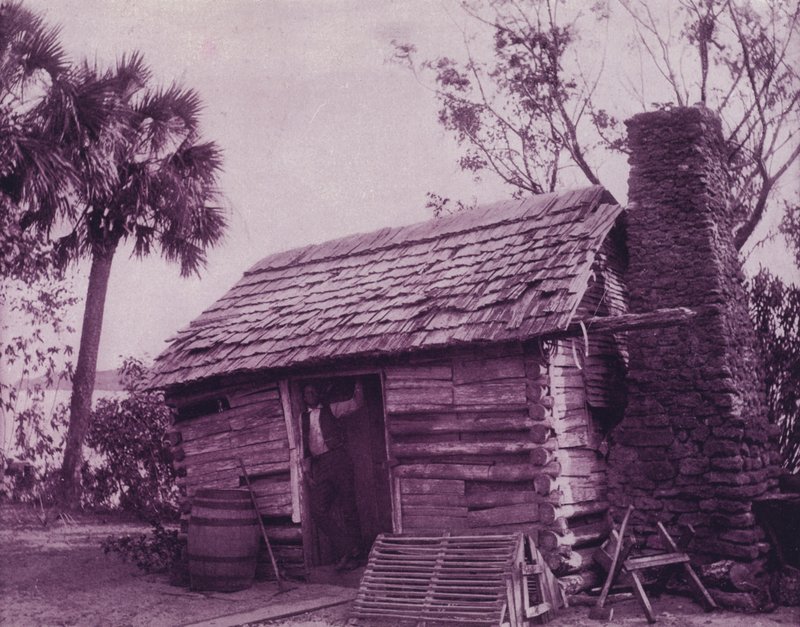 Et gammelt hyttehjem i Georgia (s/hvitt bilde) av American Photographer (after)