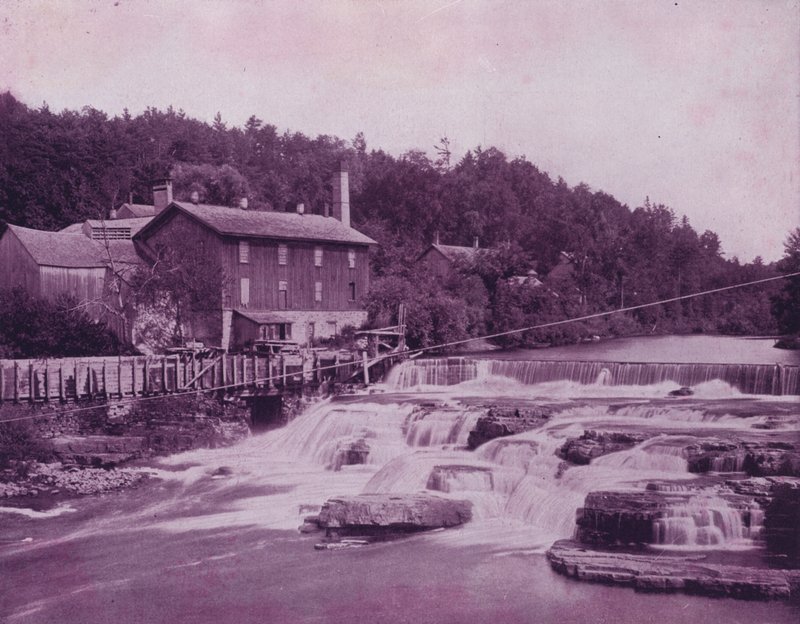 Ausable River, nær hodet til kløften (s/hvitt-bilde) av American Photographer (after)