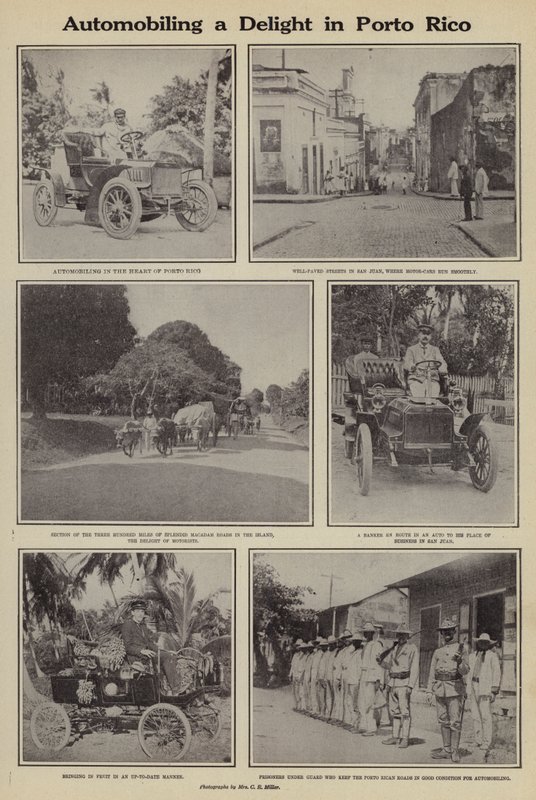 Bilkjøring en fryd i Porto Rico (s/hv-bilde) av American Photographer (after)