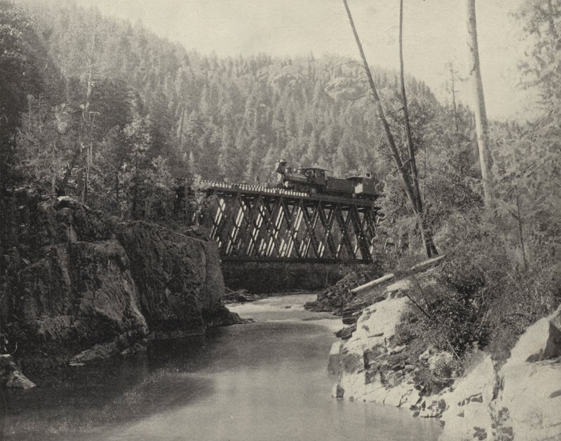 Bridge i Animas Canyon, Colorado (s/hvitt bilde) av American Photographer (after)
