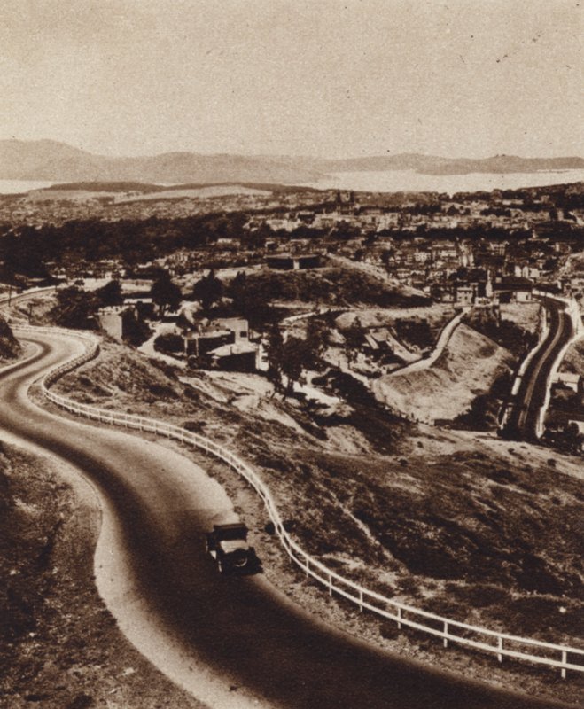 California: San Francisco fra Twin Peaks (s/hvitt bilde) av American Photographer (after)