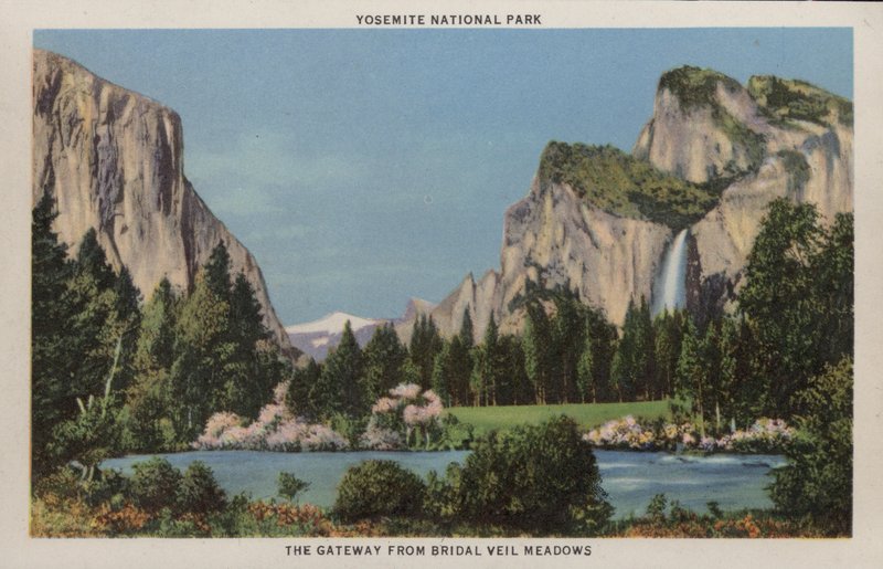 California: Yosemite nasjonalpark, inngangsporten fra Bridal Veil Meadows (bilde) av American Photographer (after)