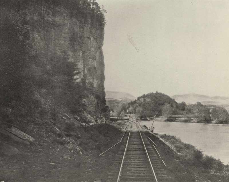 Castle Rock, New River (s/hvitt bilde) av American Photographer (after)