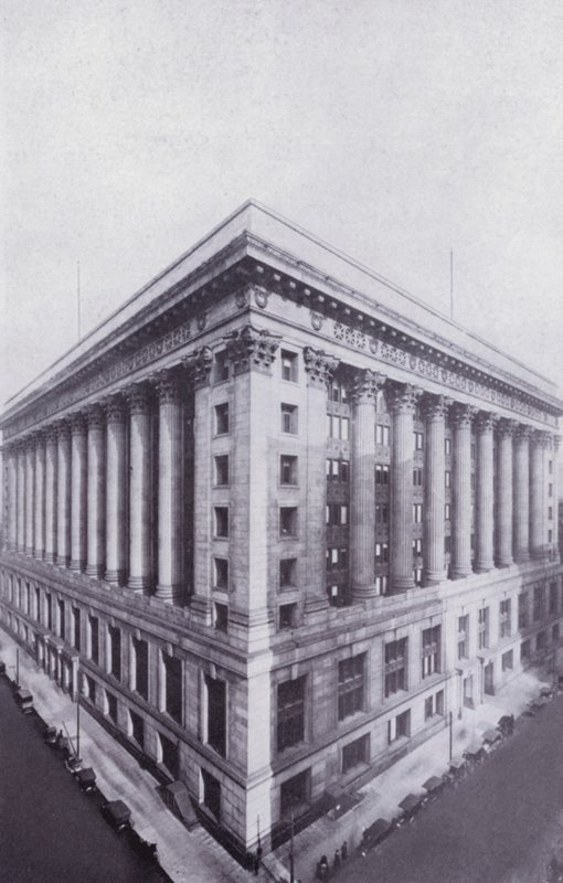 Chicago: Rådhuset og fylkesbygningen (s/hvitt-bilde) av American Photographer (after)