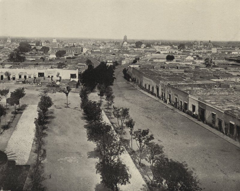 Byen Queretaro, Mexico (s/hvitt bilde) av American Photographer (after)