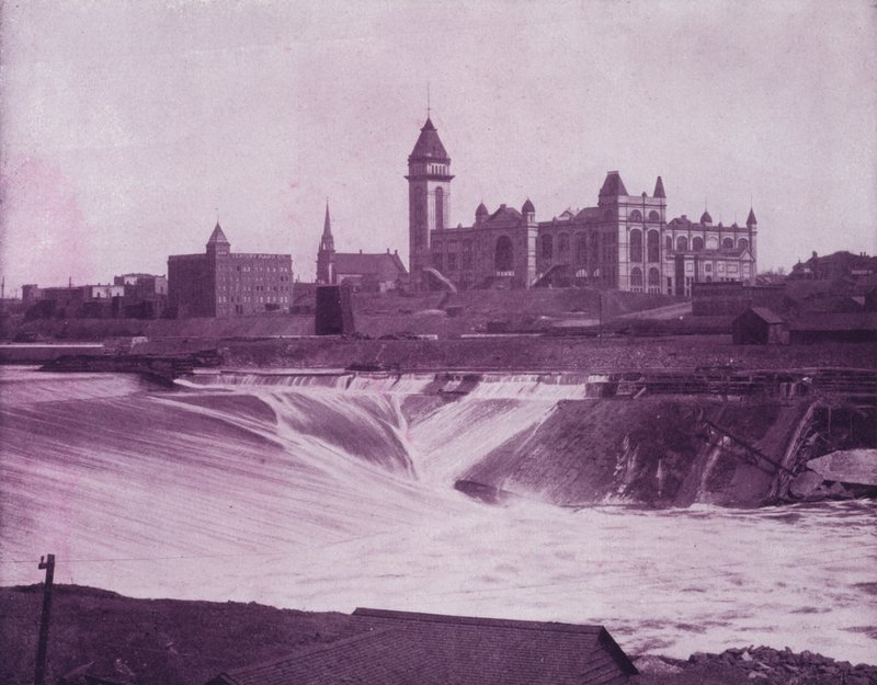 Falls of St Anthony (s/hvitt bilde) av American Photographer (after)