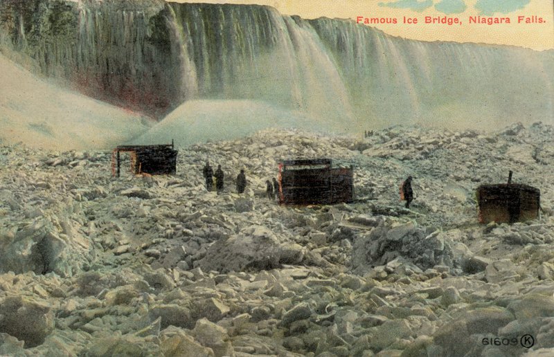 Berømt isbro ved Niagara Falls, New York, USA (farget bilde) av American Photographer (after)