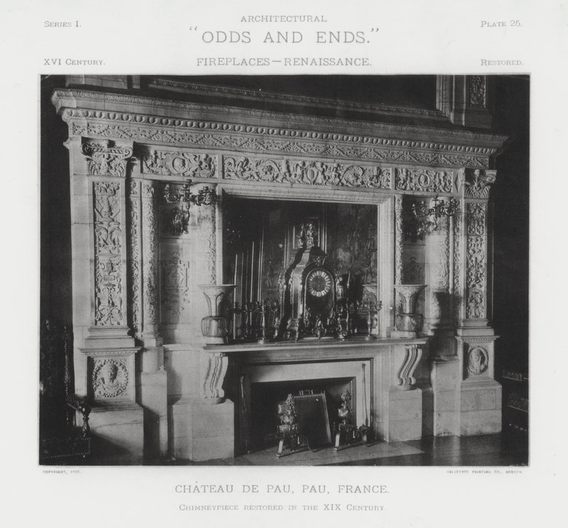 Peis: Chateau De Pau, Pau, Frankrike (s/hvitt bilde) av American Photographer (after)