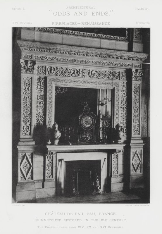Peis: Chateau De Pau, Pau, Frankrike (s/hvitt bilde) av American Photographer (after)
