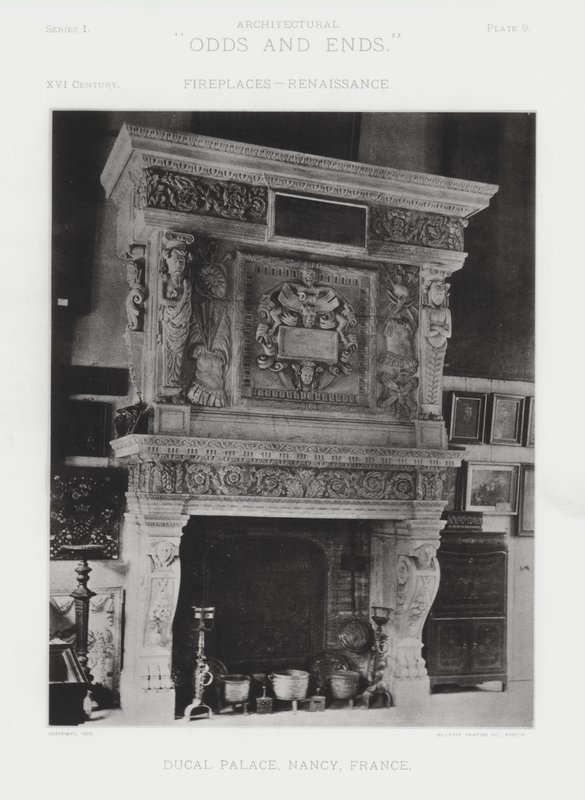 Peis: Ducal Palace, Nancy, Frankrike (s/hvitt bilde) av American Photographer (after)