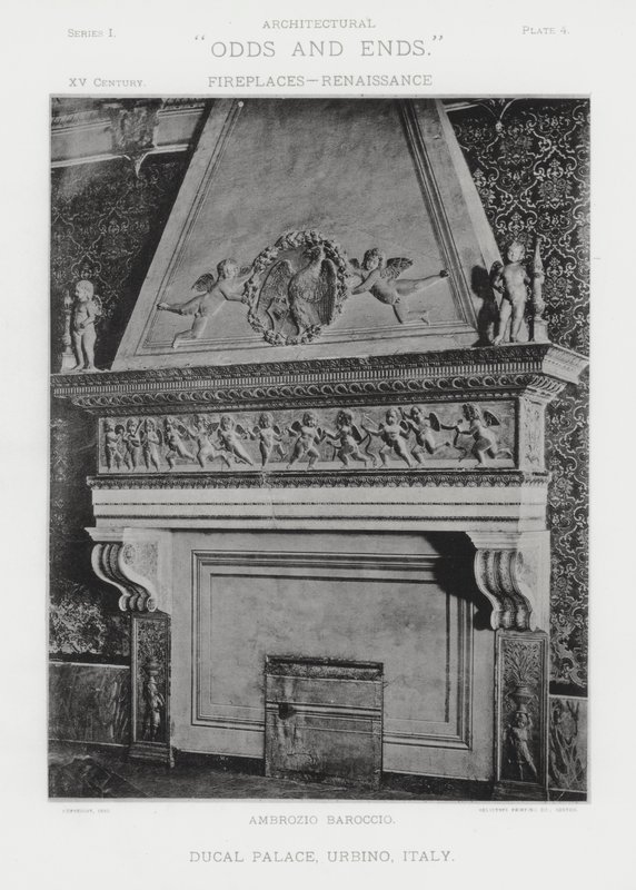 Peis: Ducal Palace, Urbino, Italia (s/hvitt bilde) av American Photographer (after)