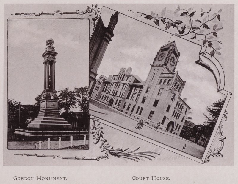 Gordon-monumentet; Court House (s/hvitt bilde) av American Photographer (after)