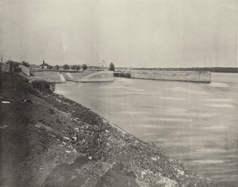 Regjeringslåser nær Keokuk, Iowa (s/hvitt-bilde) av American Photographer (after)