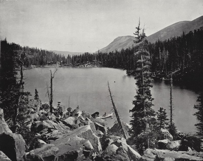 Green Lake, Colorado (s/hvitt bilde) av American Photographer (after)