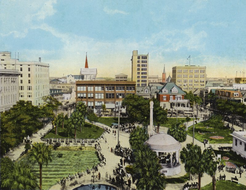 Hemming Park fra Windsor Hotel, Jacksonville, Florida (bilde) av American Photographer (after)