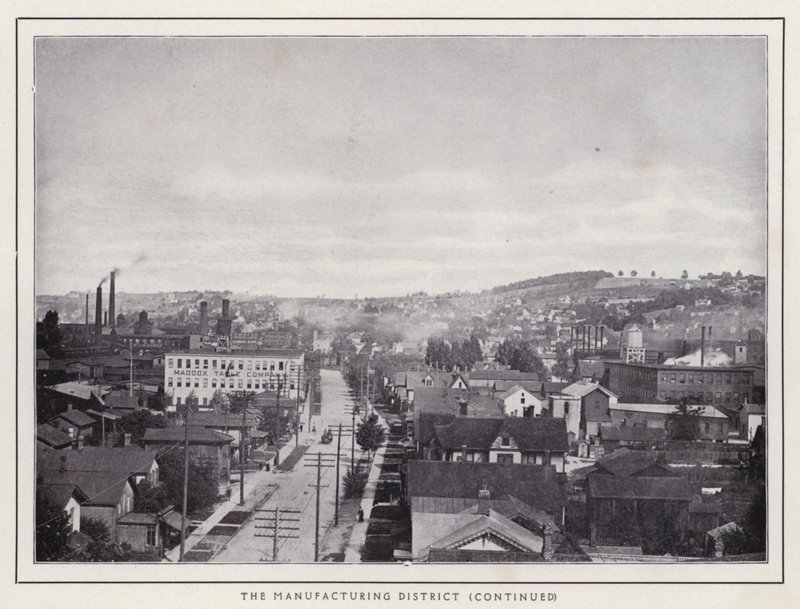 Jamestown, NY: The Manufacturing District (s/hvitt-bilde) av American Photographer (after)