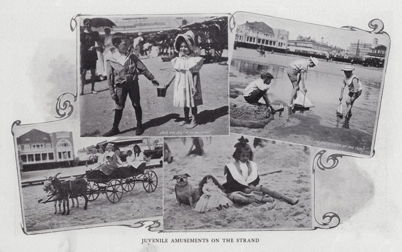 Juvenile Amusements on the Strand (s/hvitt-bilde) av American Photographer (after)