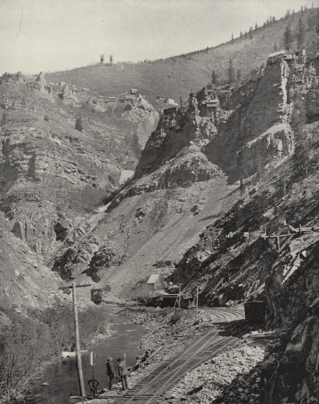 Gruver i Eagle River Canyon, Colorado (s/hvitt bilde) av American Photographer (after)