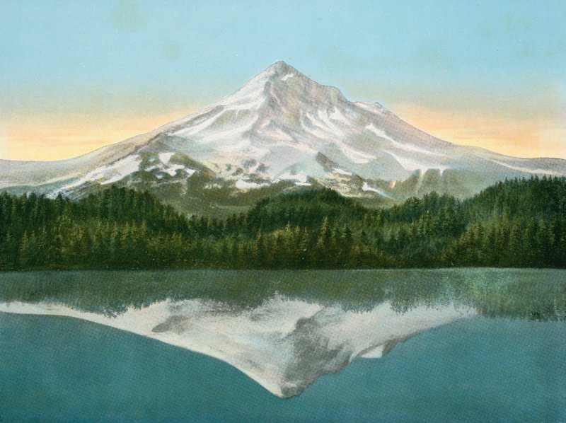 Mount Hood fra Lost Lake (bilde) av American Photographer (after)
