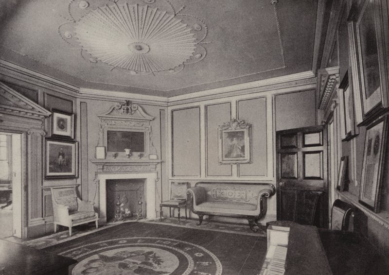 Mount Vernon: West Parlour (s/hvitt bilde) av American Photographer (after)