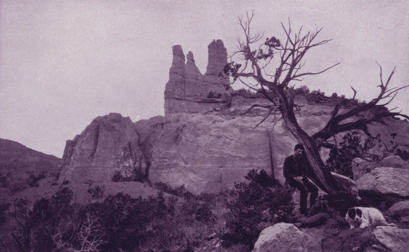 Navajo Church, nær Fort Wingate (s/hvitt bilde) av American Photographer (after)
