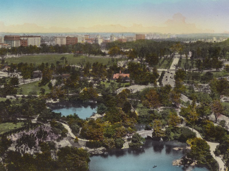 New York: Central Park, fra 59th Street mot Central Park West (bilde) av American Photographer (after)