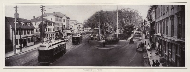 Newport, Rhode Island: Washington Square (s/hvitt bilde) av American Photographer (after)
