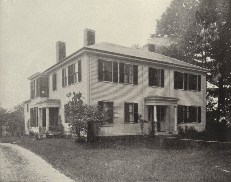 Old Emerson House, Concord, Massachusetts (s/hvitt bilde) av American Photographer (after)