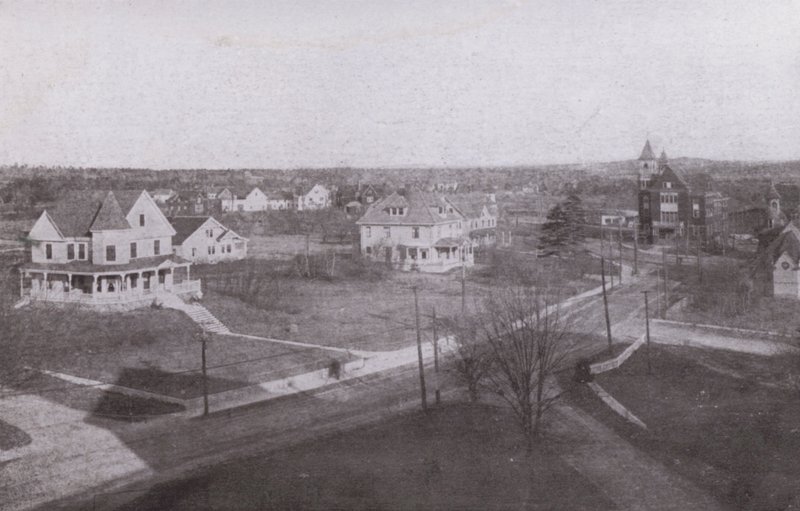 Old Orchard Beach, Maine: Ser innover i landet fra Old Orchard House (s/hvitt-bilde) av American Photographer (after)