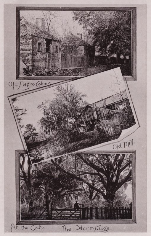 Gamle slavehytter; Gammel mølle; Ved porten; Eremitasjen (s/hvitt bilde) av American Photographer (after)