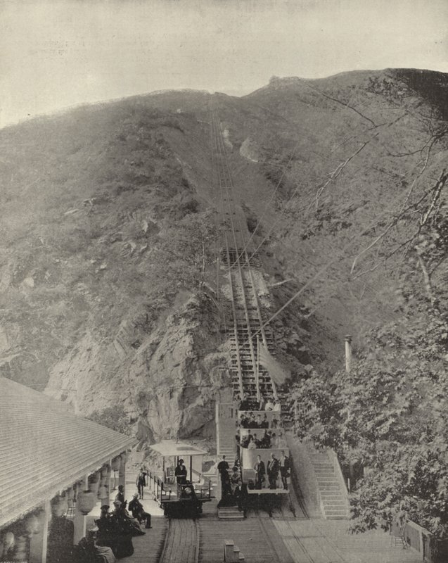 Pasadena Mountain Railway, California (s/hvitt bilde) av American Photographer (after)