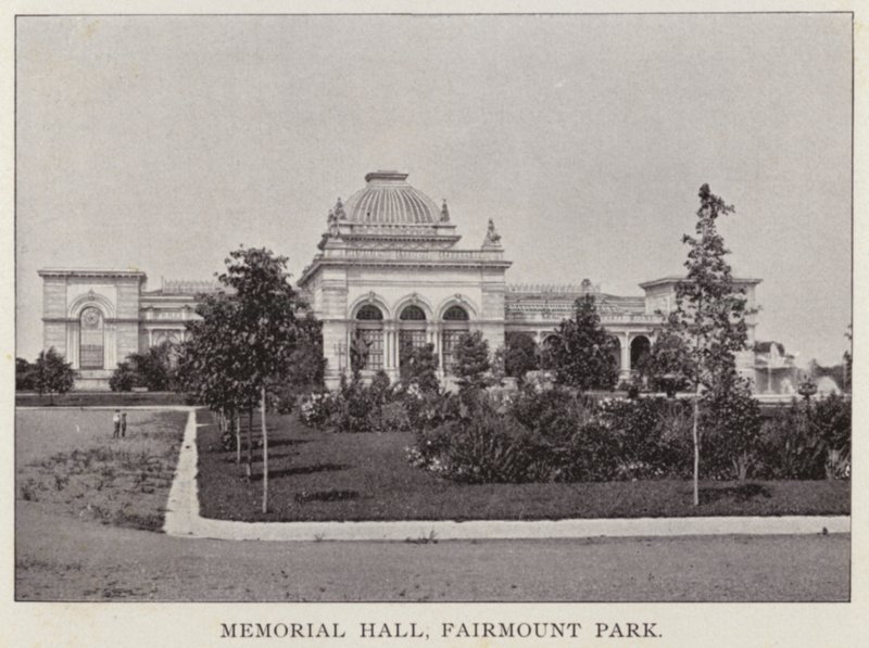 Philadelphia: Memorial Hall, Fairmount Park (s/hvitt bilde) av American Photographer (after)