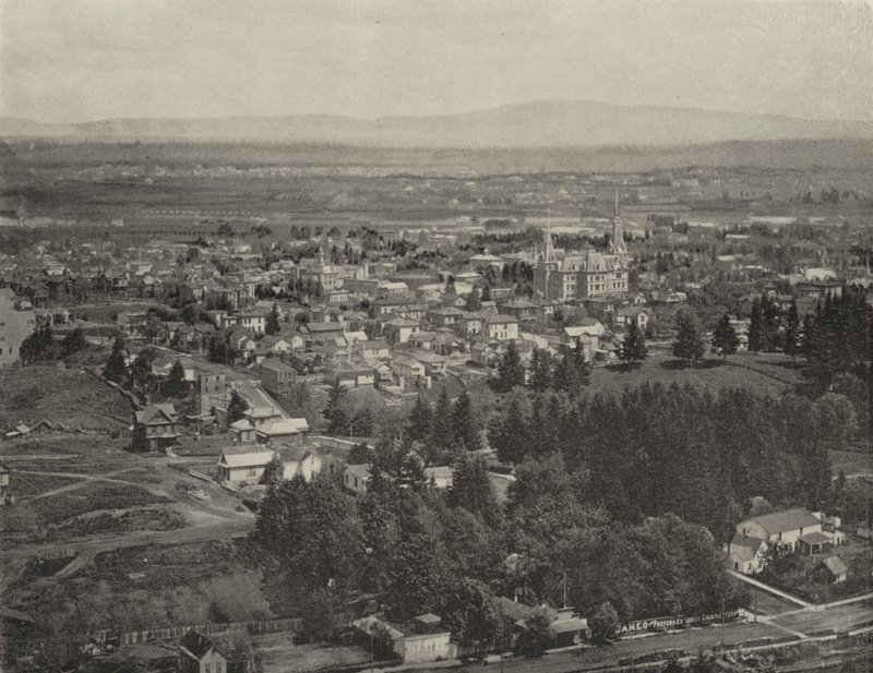 Portland, Oregon (s/hvitt bilde) av American Photographer (after)
