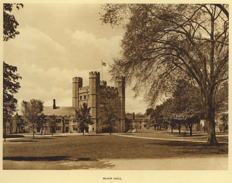 Princeton University: Blair Hall (s/hvitt bilde) av American Photographer (after)