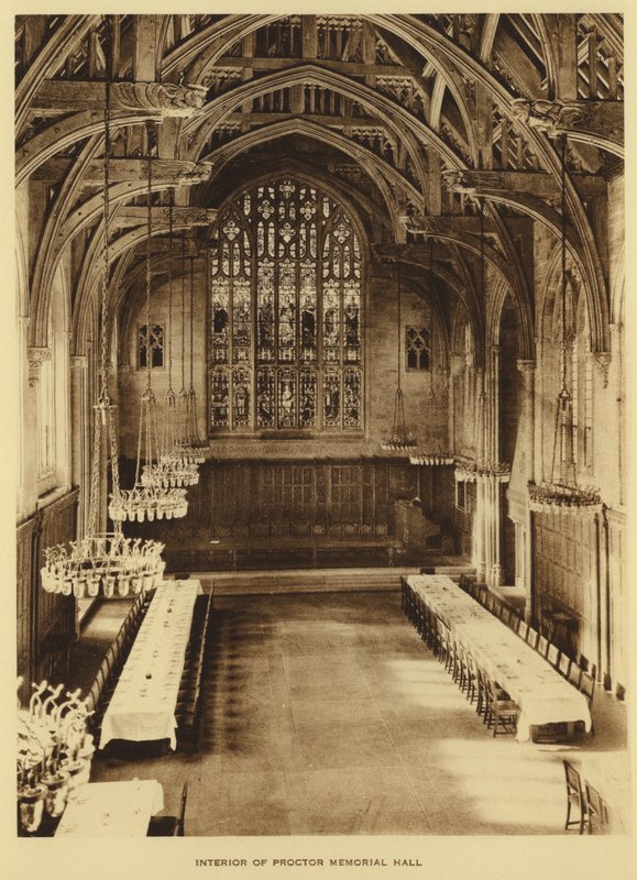 Princeton University: Interiør av Proctor Memorial Hall (s/hv-bilde) av American Photographer (after)