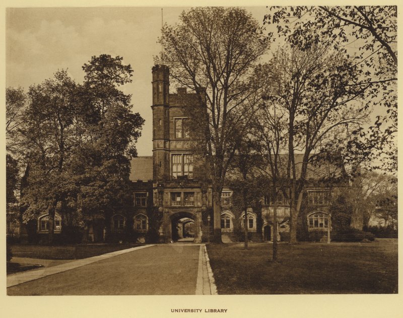 Princeton University: University Library (s/hvitt bilde) av American Photographer (after)