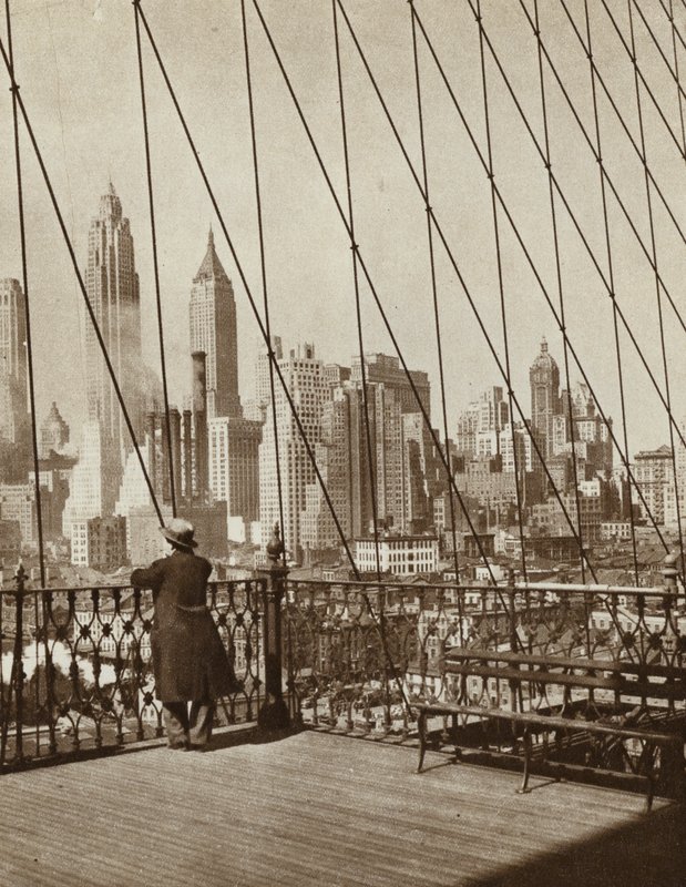 Skyskrapere i New York City, New York, USA (s/hvitt bilde) av American Photographer (after)