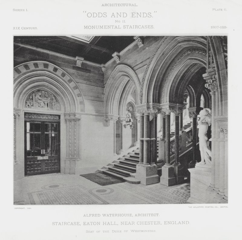 Trapp, Eaton Hall, nær Chester, England (s/hvitt-bilde) av American Photographer (after)