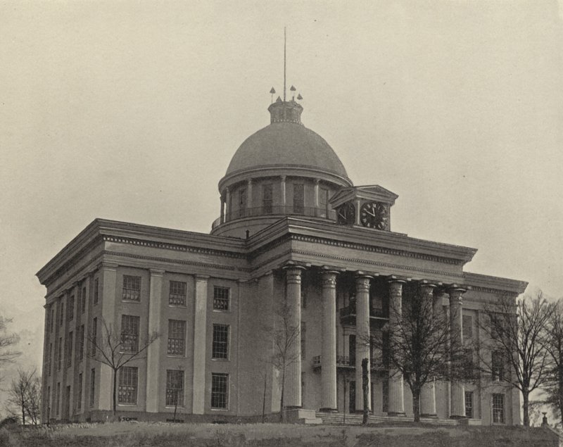 State Capitol Building i Montgomery, Alabama (s/hvitt bilde) av American Photographer (after)