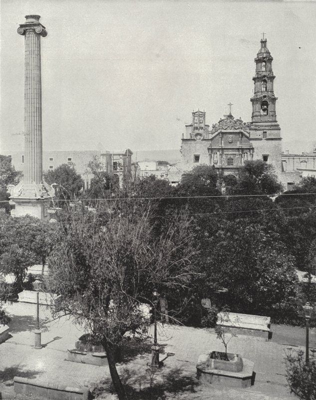 Plaza Aguas Calientes (s/hvitt bilde) av American Photographer (after)