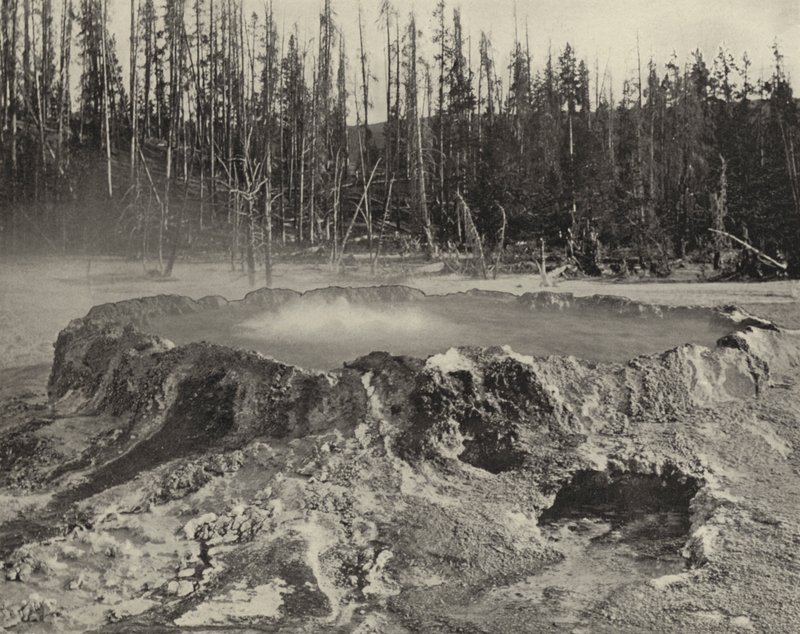 The Punch Bowl, Yellowstone nasjonalpark (s/hv-bilde) av American Photographer (after)