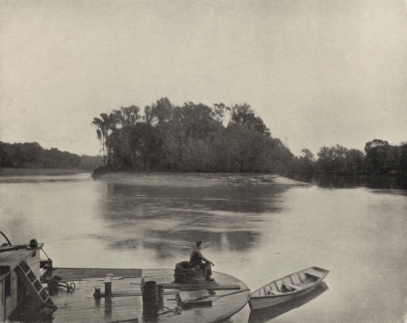 Roanoke River i North Carolina (s/hvitt bilde) av American Photographer (after)